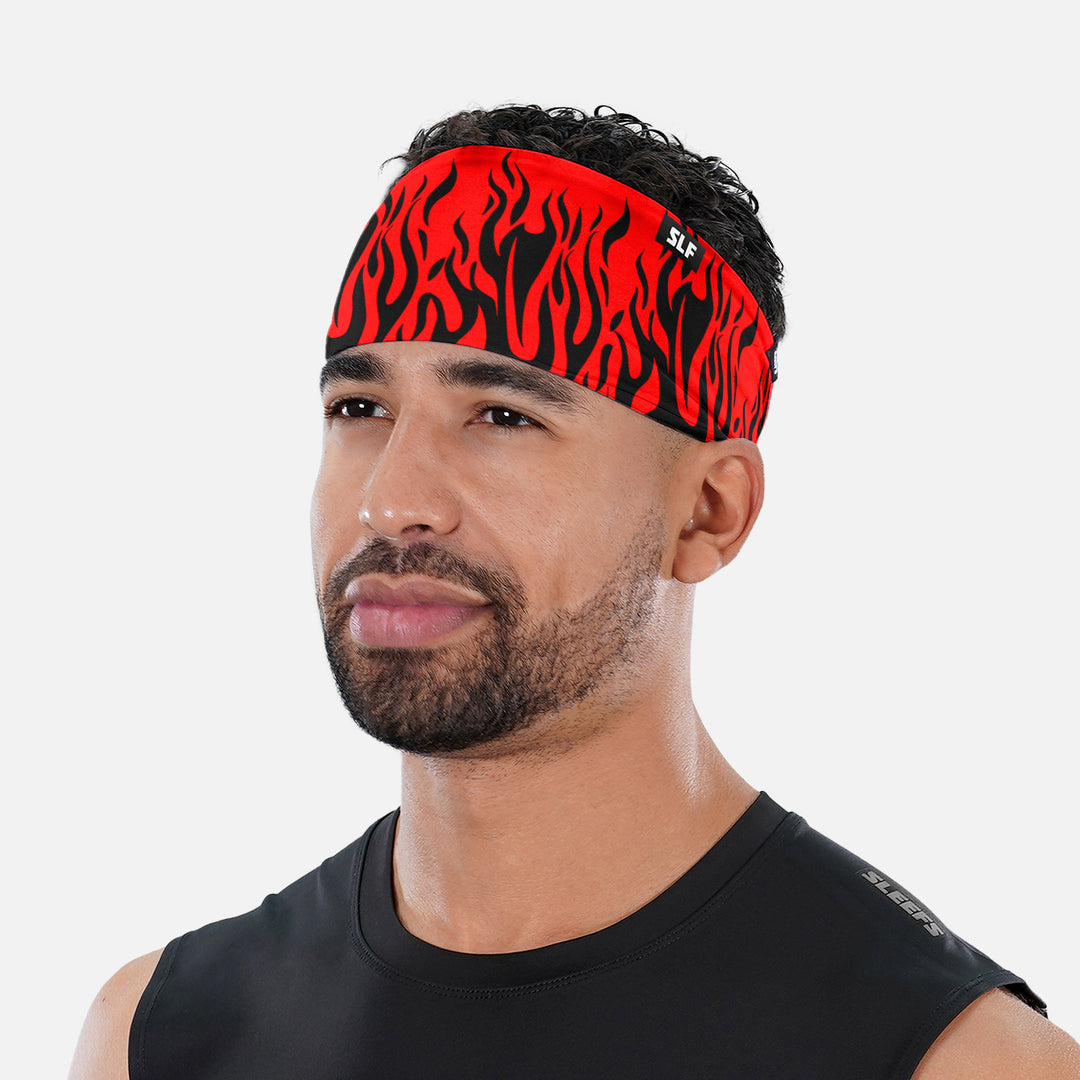 Raging Fire Red Headband