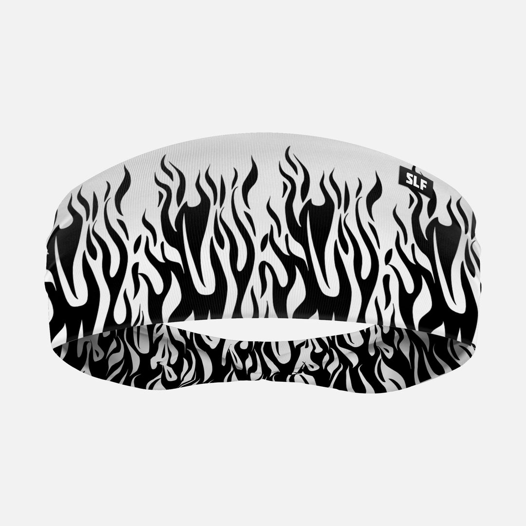 Raging Fire White Headband