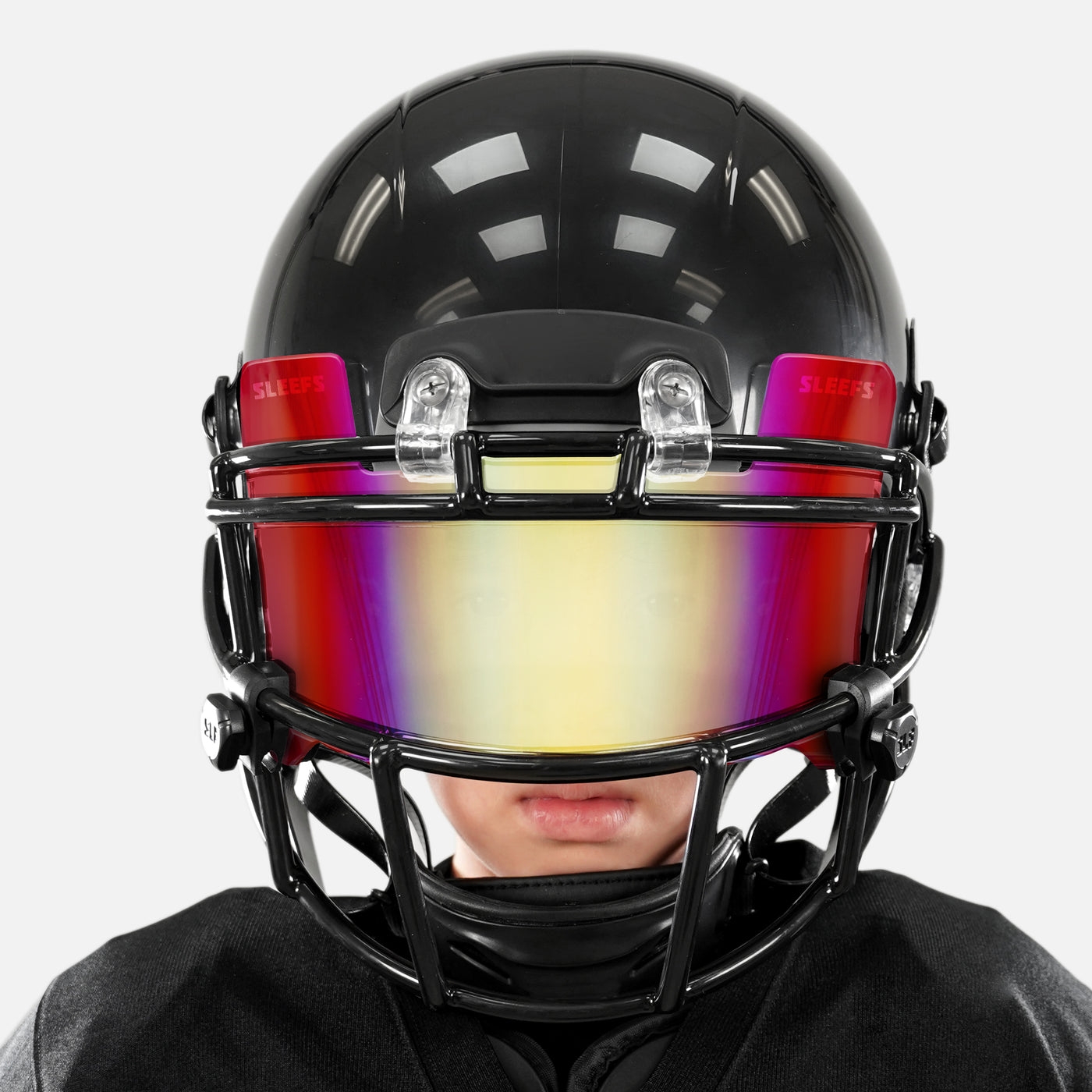 Red Gold Bifrost Rainbow Helmet Eye-Shield Visor for Kids