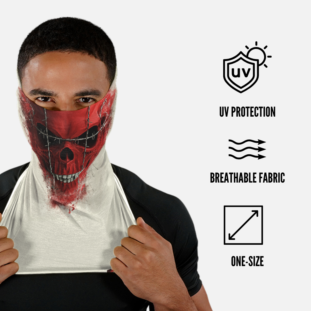 Red Skull Neck Gaiter