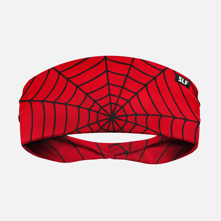 Red Web Pattern Headband