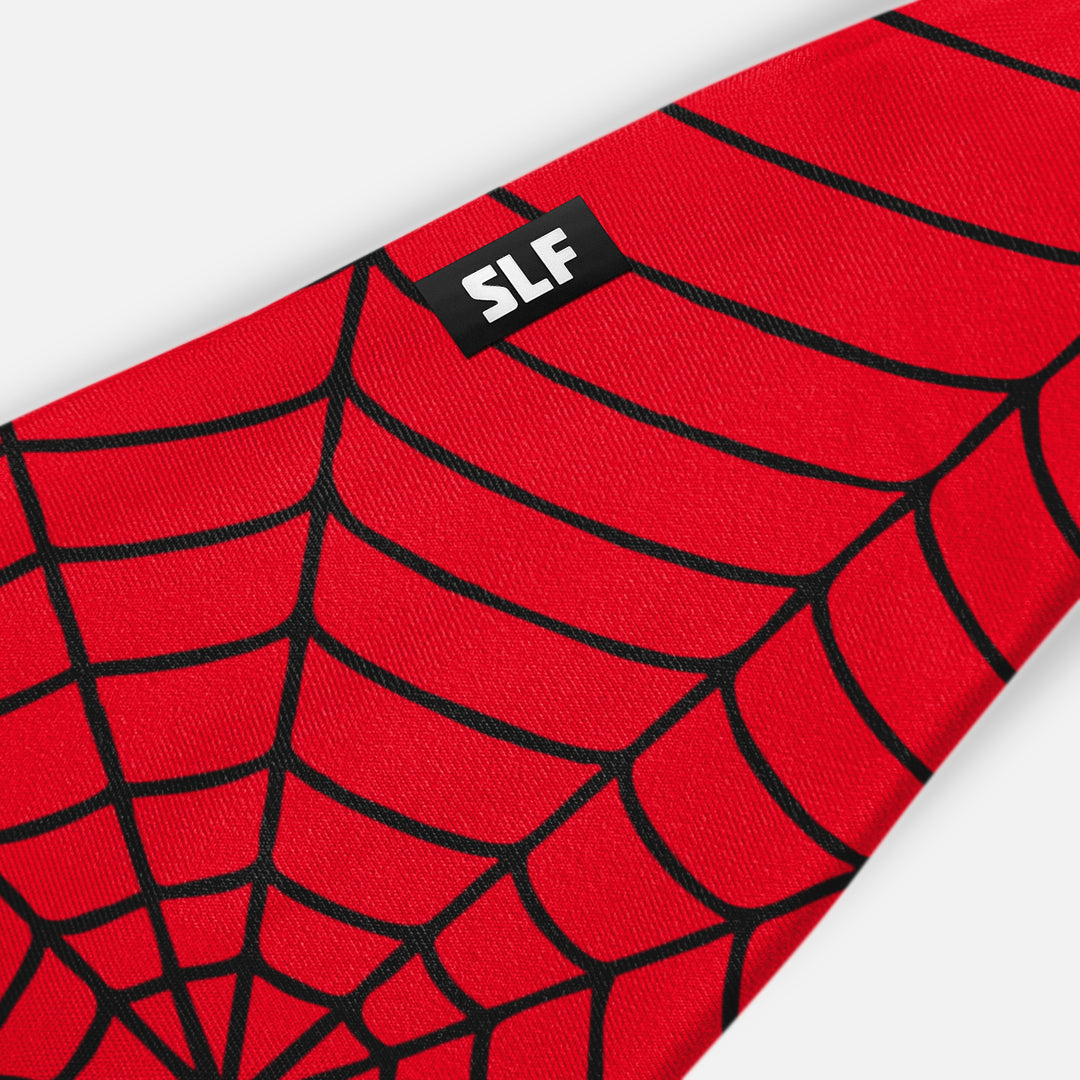 Red Web Pattern Headband