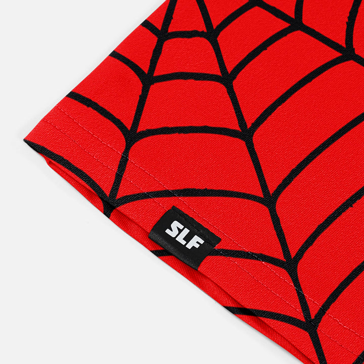 Red Web Pattern Kids Shiesty Mask