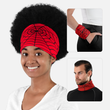 Red Web Pattern Neck Gaiter