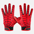 Red Web Pattern Sticky Football Receiver Gloves