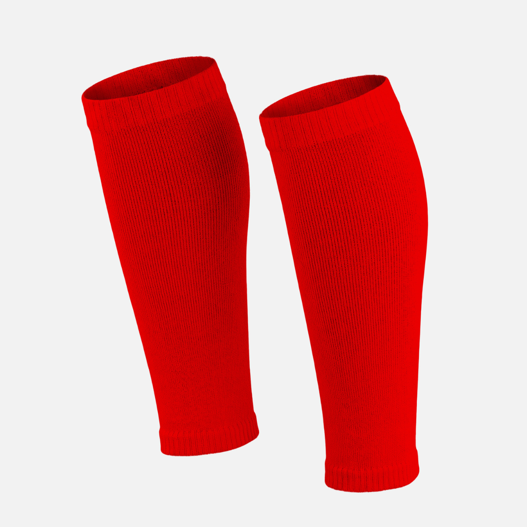 Hue Red Knitted Compression Calf Sleeves