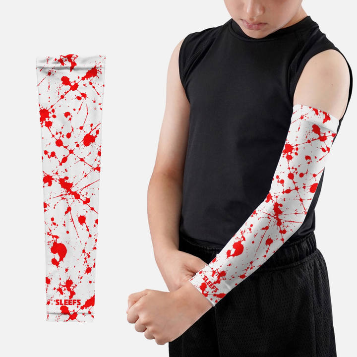 Red Burst Kids Arm Sleeve
