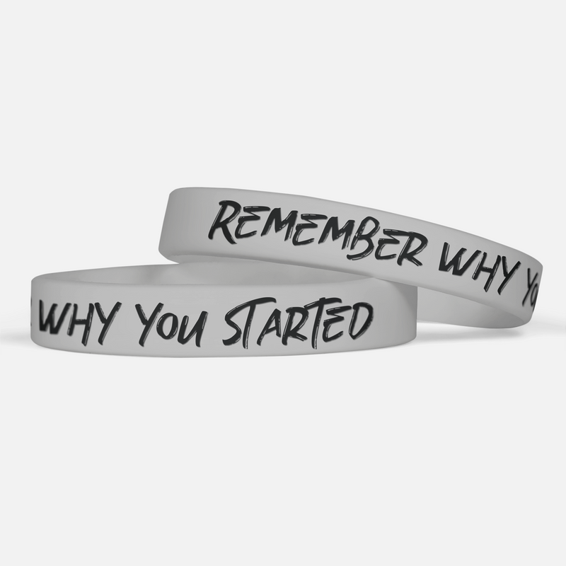 Remember Why You Started Motivational Wristband