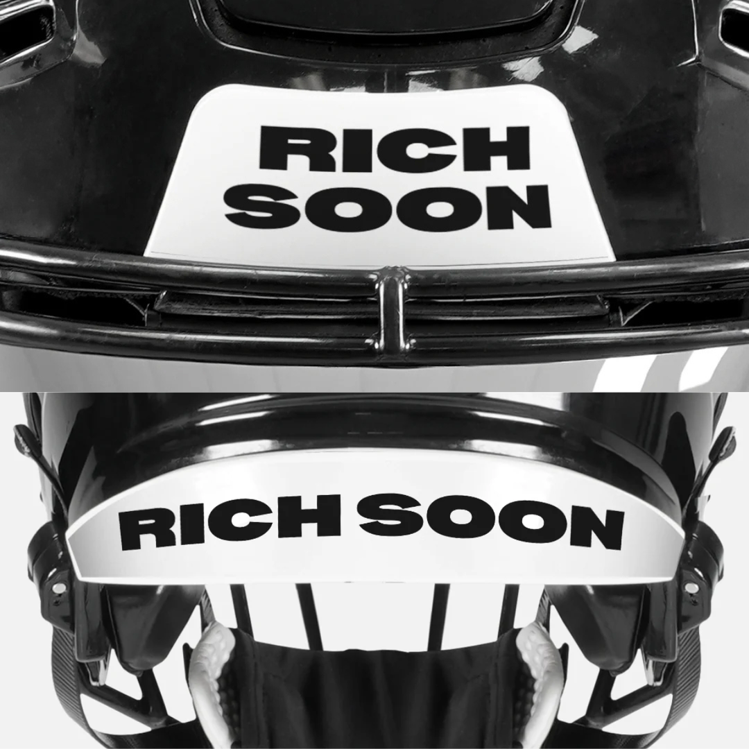 Rich Soon Riddell Speedflex Front and Back Bumper Sticker Kit