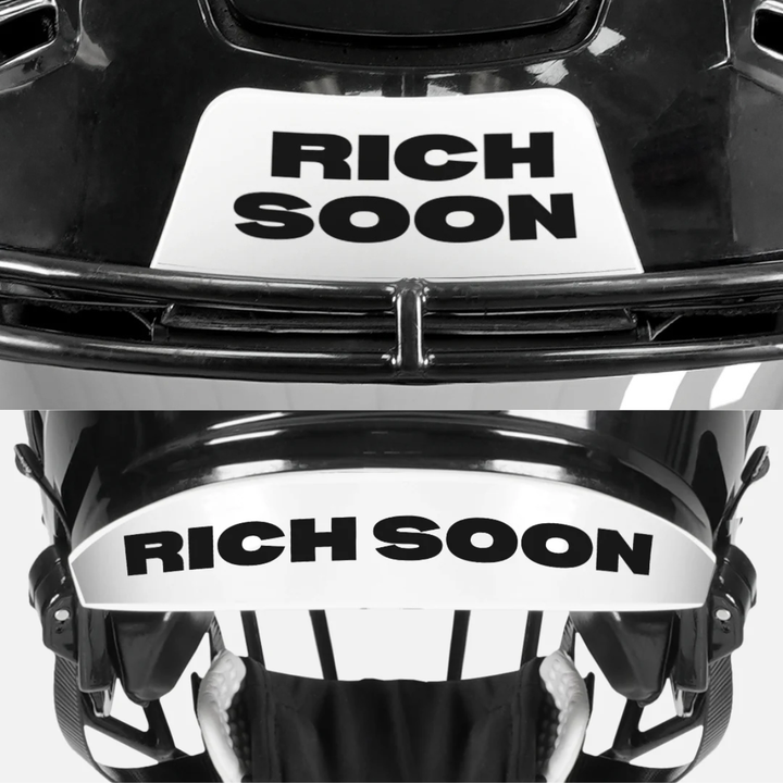 Rich Soon Riddell Speedflex Front and Back Bumper Sticker Kit