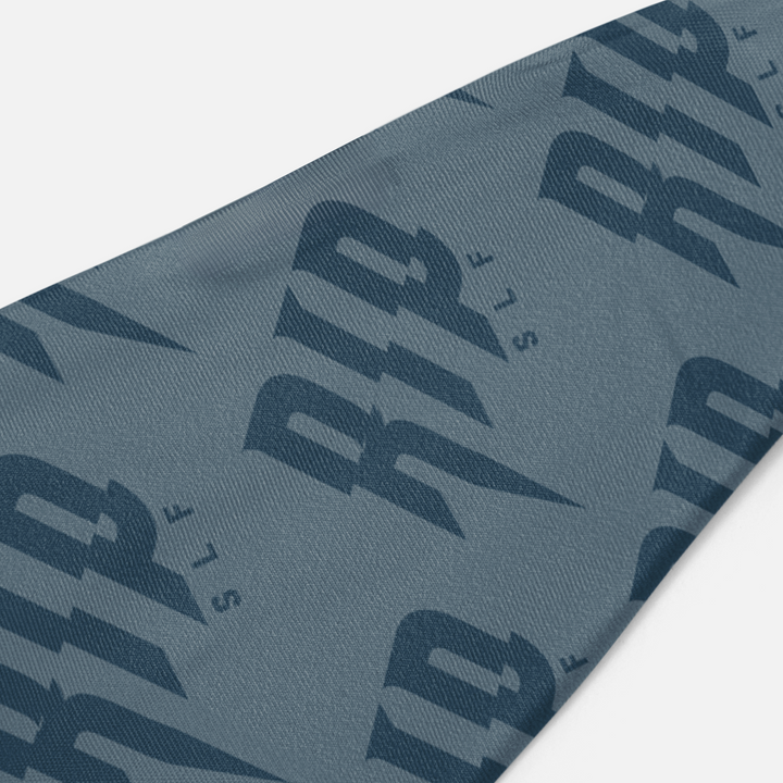 Rip Pattern Steel Blue Headband