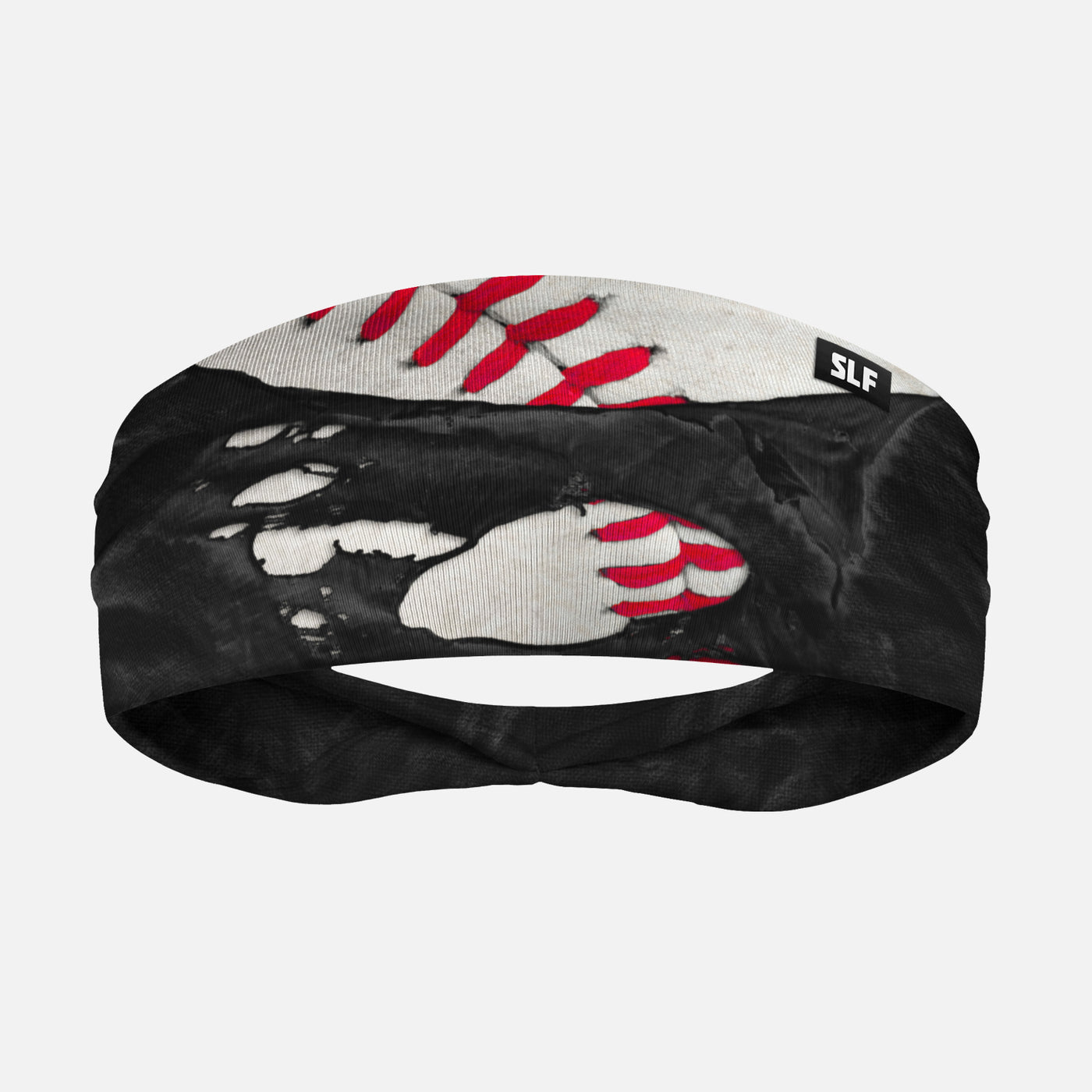 Ripped Baseball Black Headband