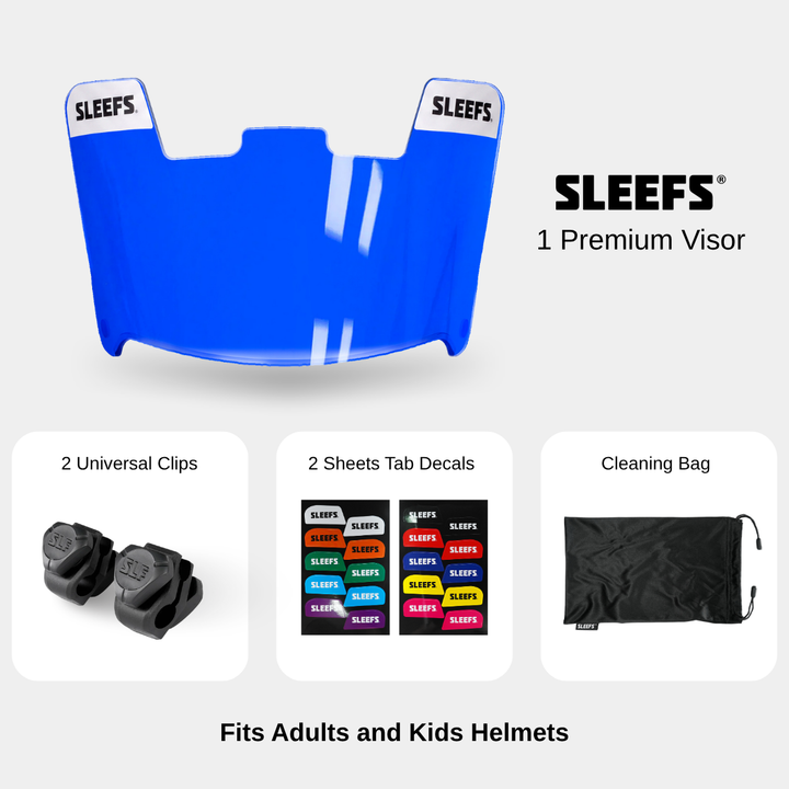 Hue Royal Blue Helmet Eye-Shield Visor