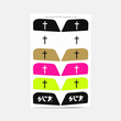 Faith Cross Stickers for Helmet Visor Tabs