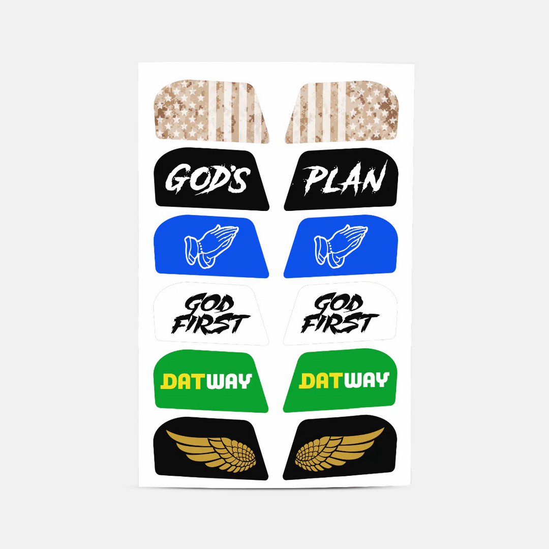Stickers for Helmet Visor Tabs Collection #4
