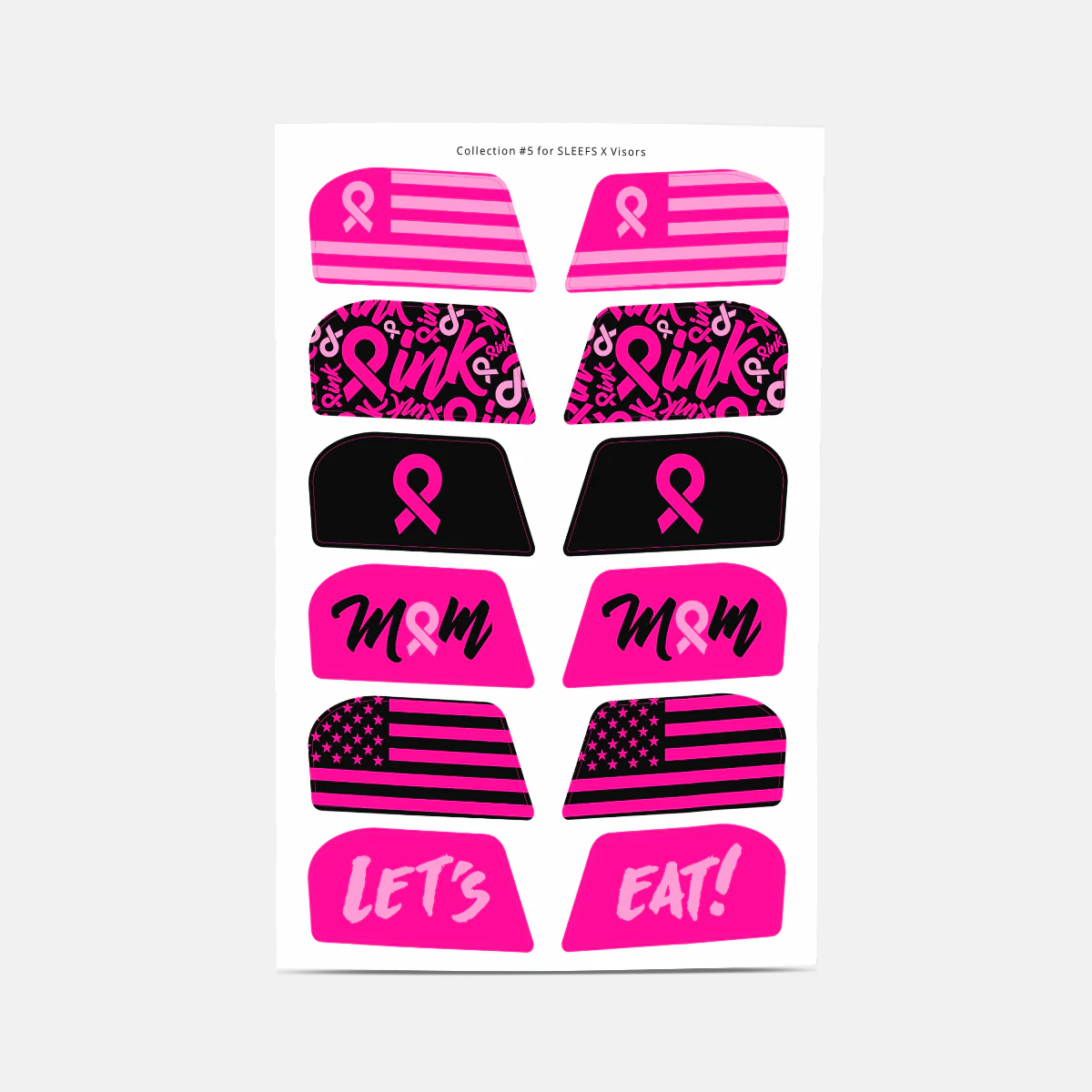 Stickers for Helmet Visor Tabs Collection #5