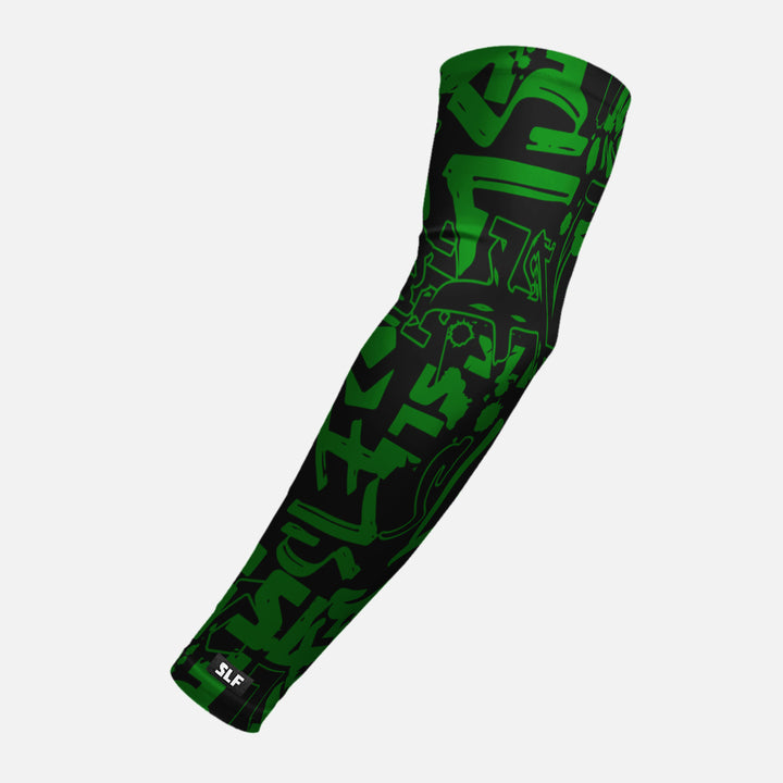 SLF Graffiti Splatter Green Arm Sleeve