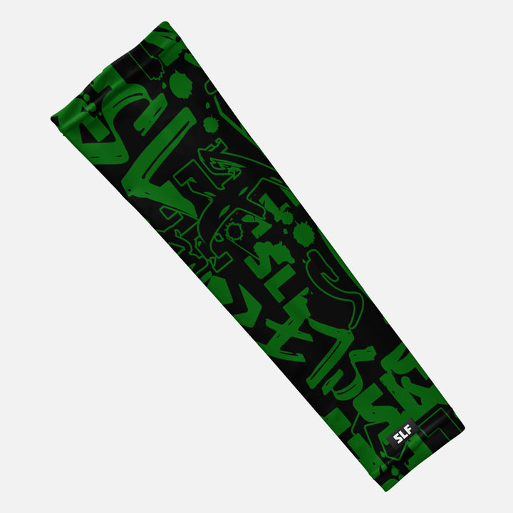 SLF Graffiti Splatter Green Arm Sleeve