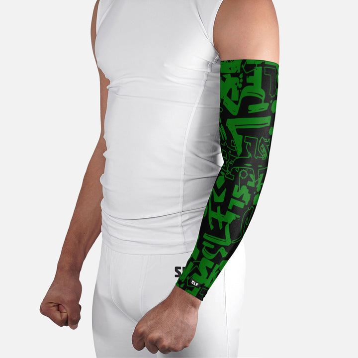 SLF Graffiti Splatter Green Arm Sleeve