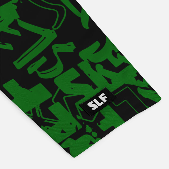 SLF Graffiti Splatter Green Kids Arm Sleeve