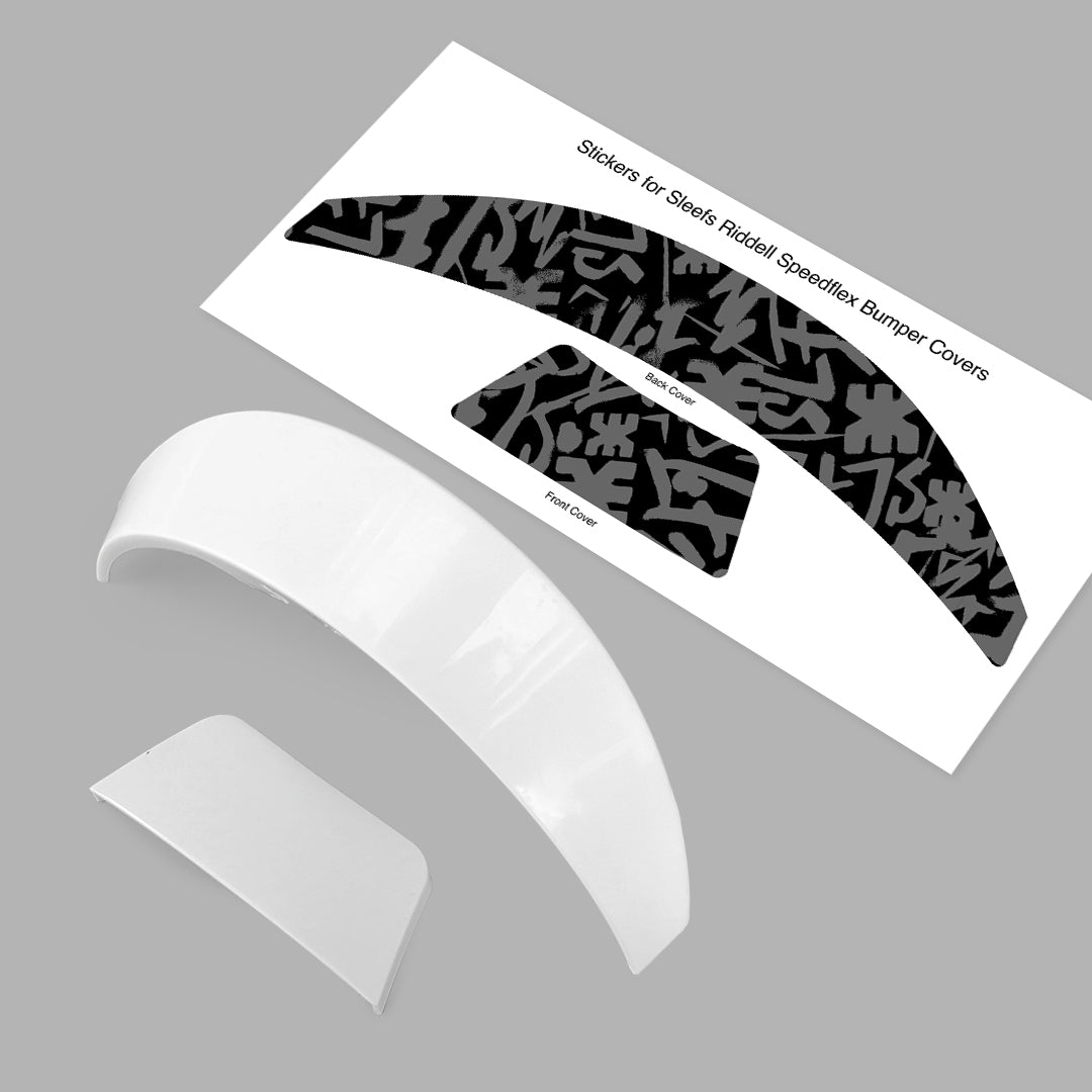 SLF Graffiti Tactical Riddell Speedflex Front and Back Bumper Sticker Kit