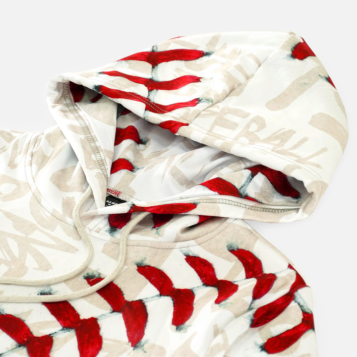 SLF Old Baseball Pattern Hoodie - Big