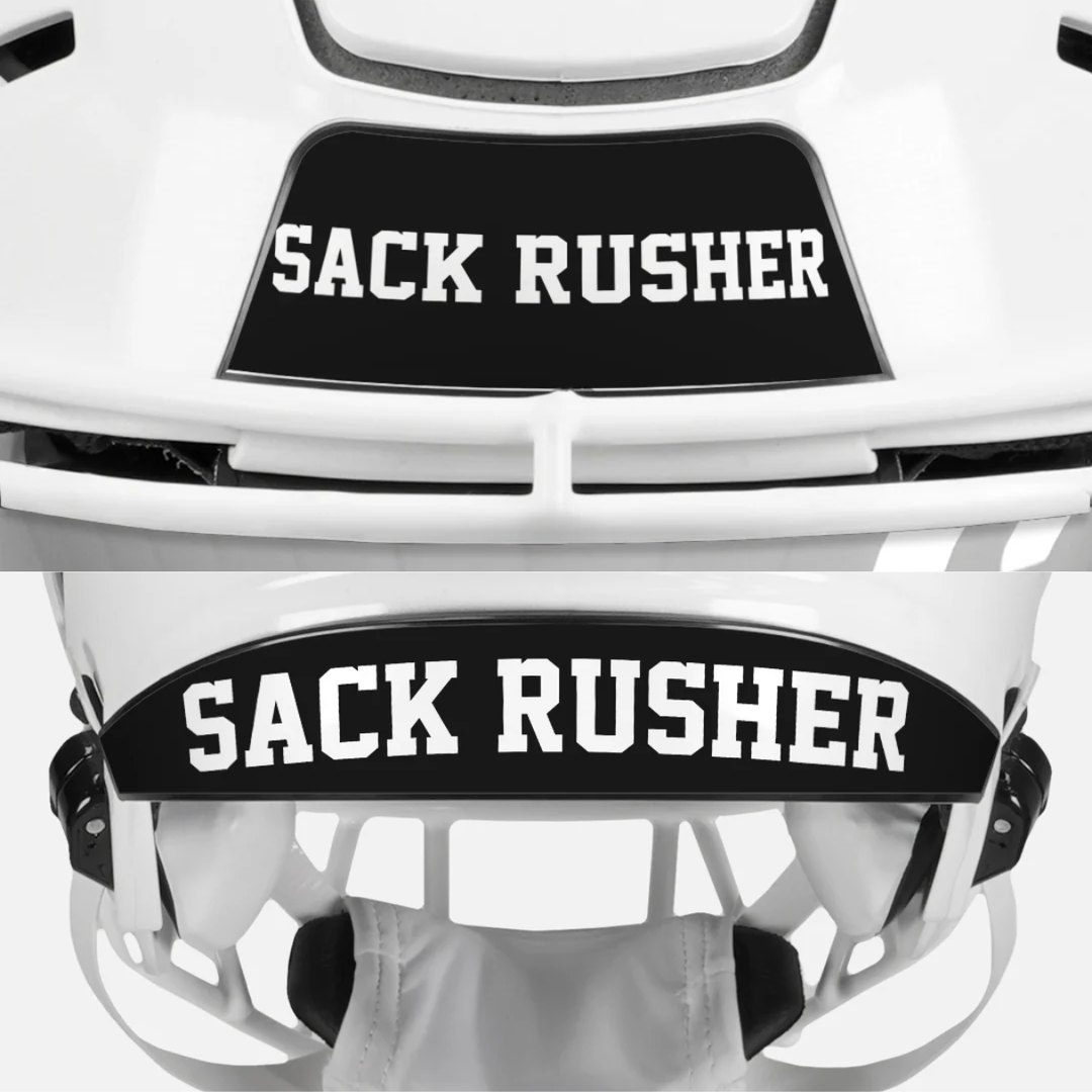 Sack Rusher Riddell Speedflex Front and Back Bumper Sticker Kit
