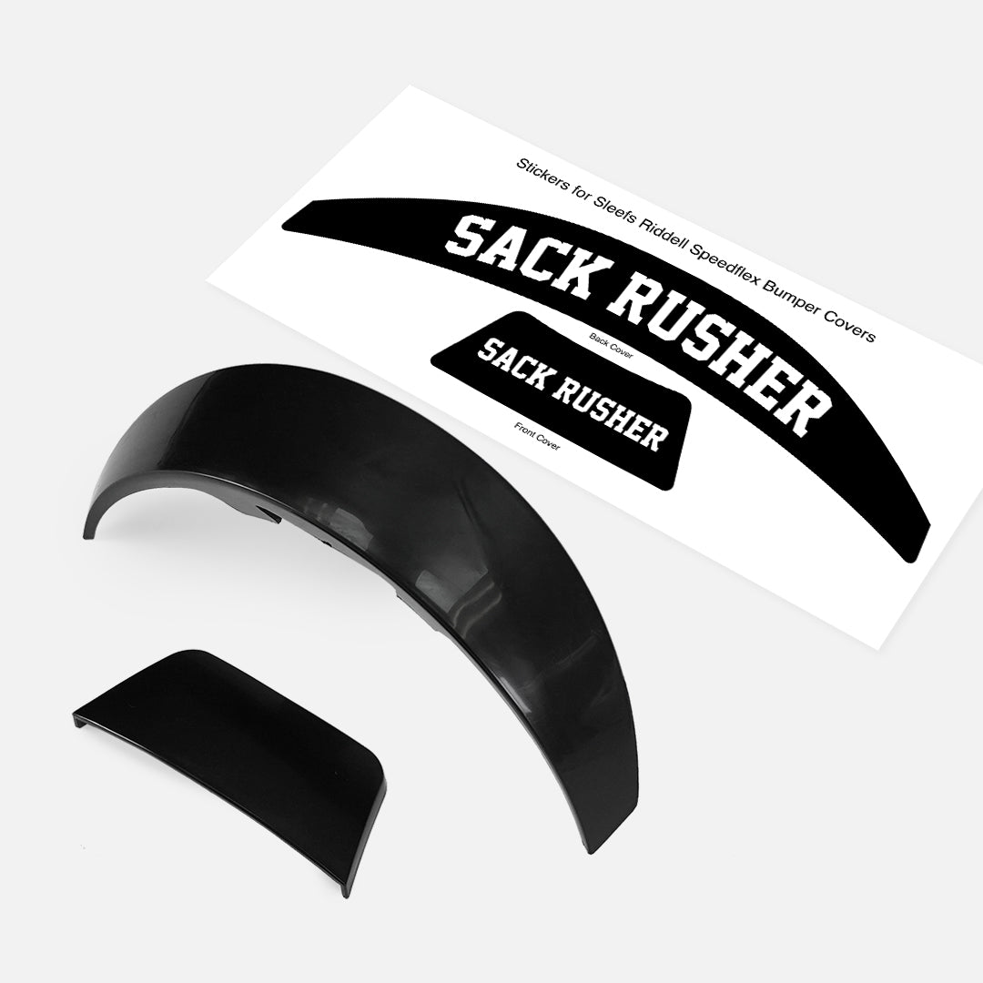 Sack Rusher Riddell Speedflex Front and Back Bumper Sticker Kit