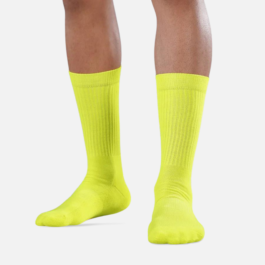 Safety Yellow Crew Socks