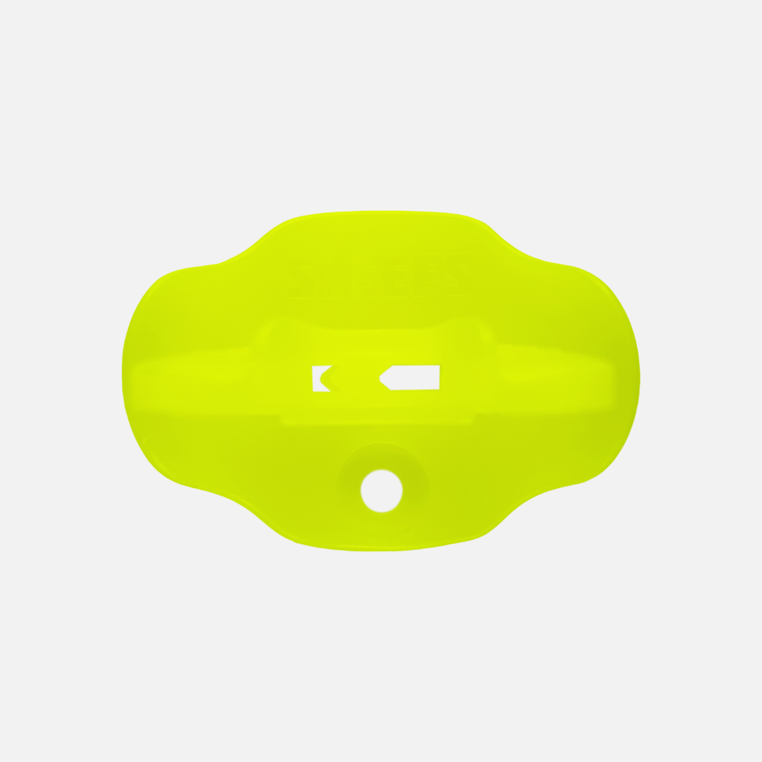 Safety Yellow Kids Soft Football Mouthguard with Logo