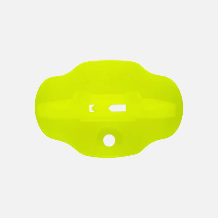 Safety Yellow Kids Soft Football Mouthguard with Logo