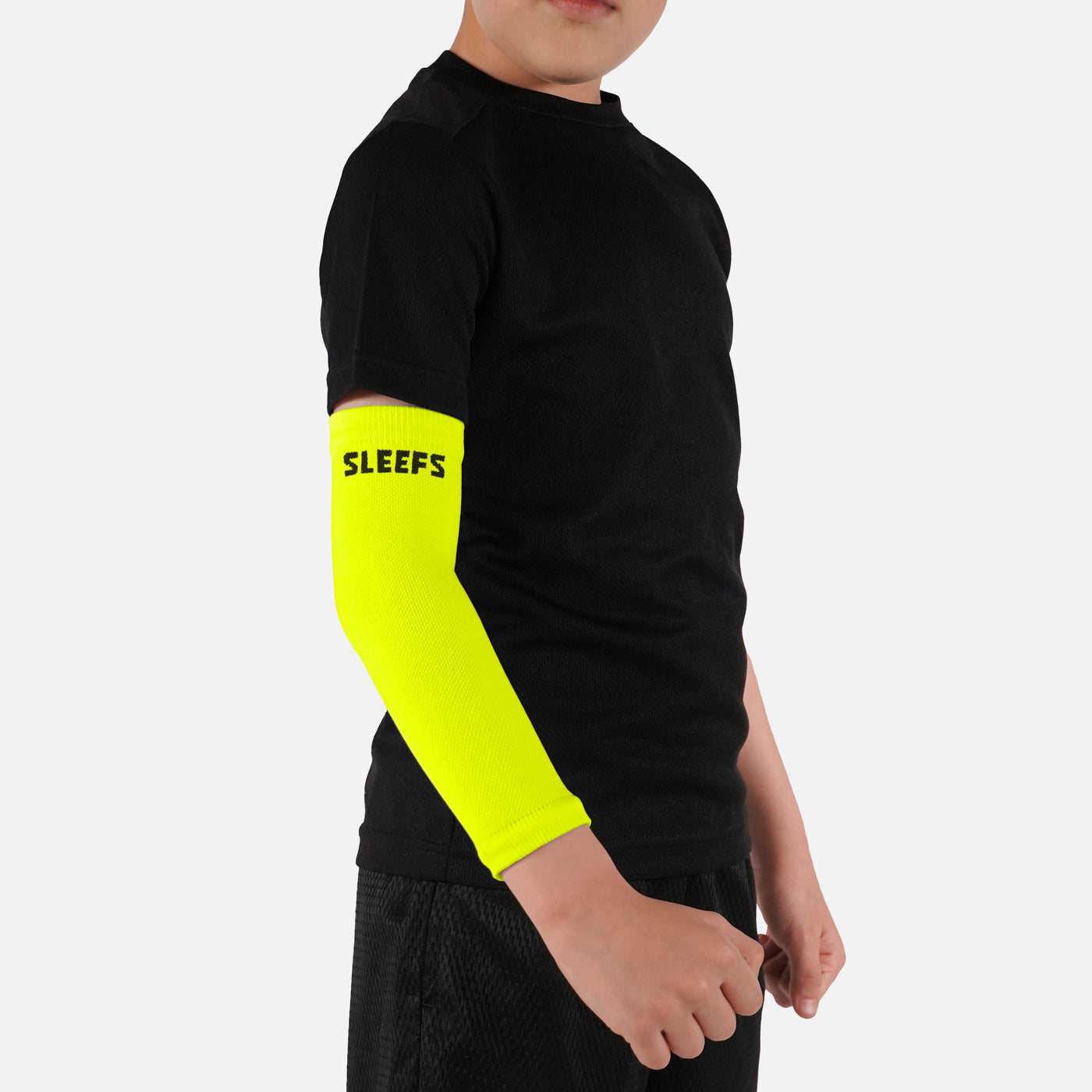 Safety Yellow One Size Fits All Arm Sleeve with Logo