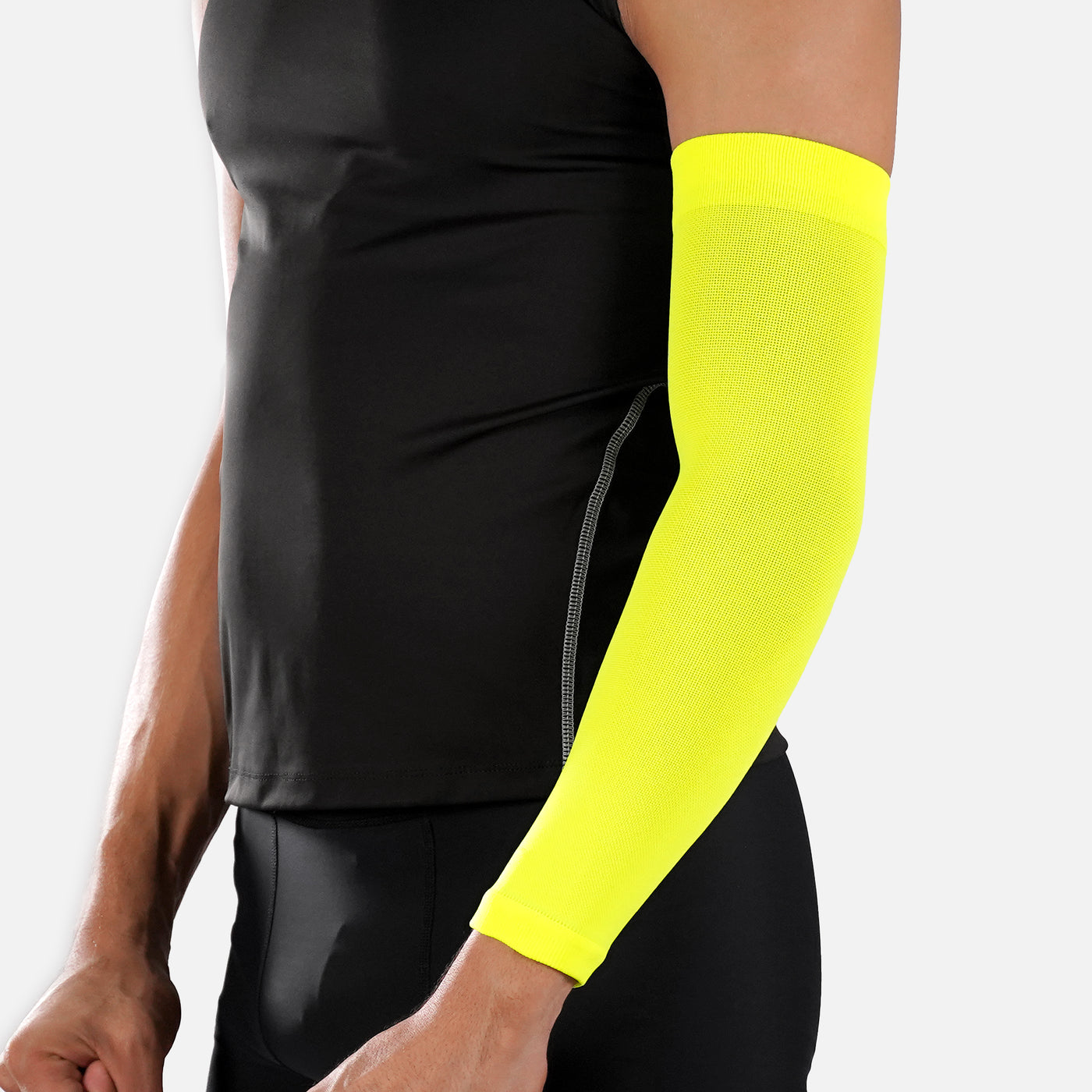 Safety Yellow One Size Fits All Arm Sleeve