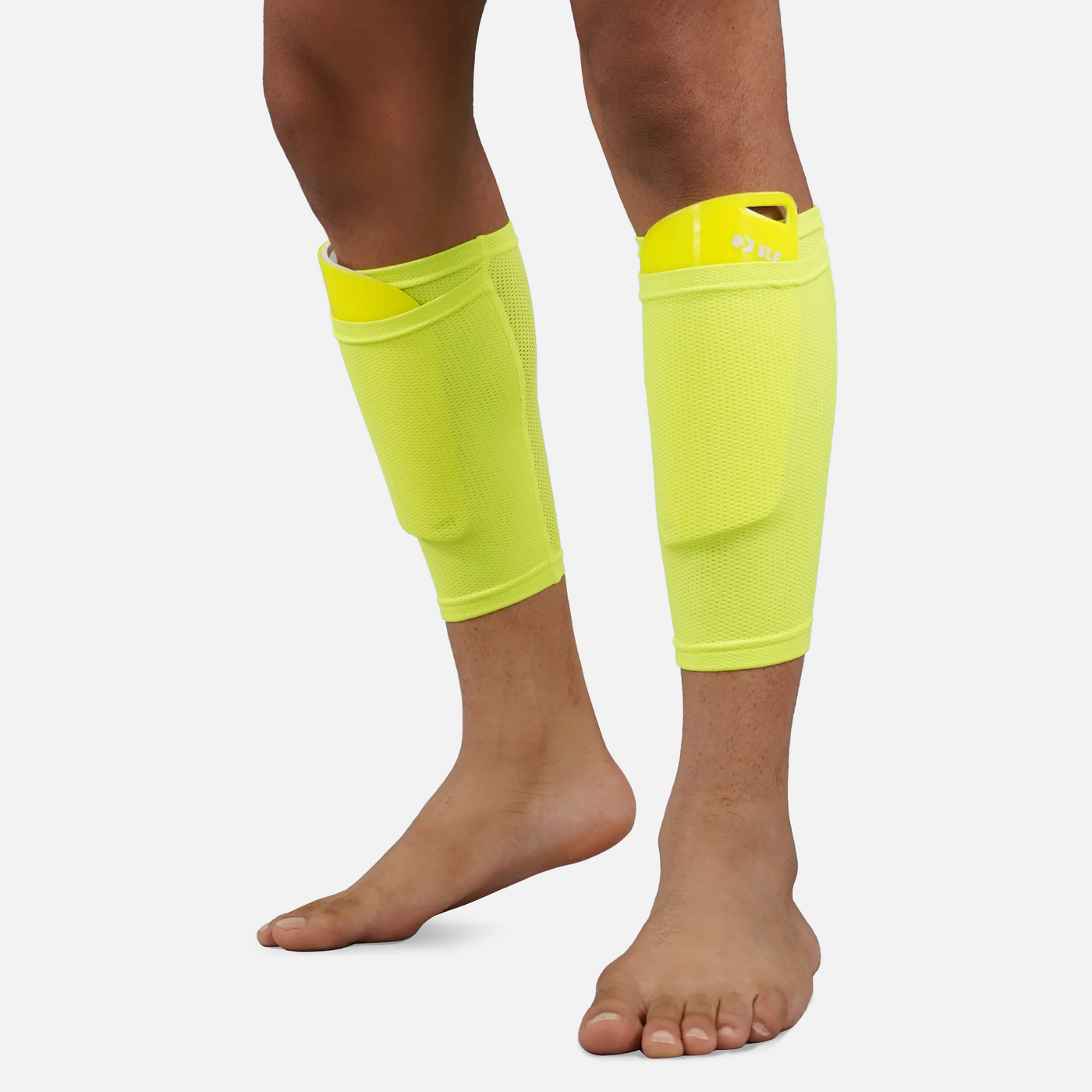 Safety Yellow Soccer Shin Guards