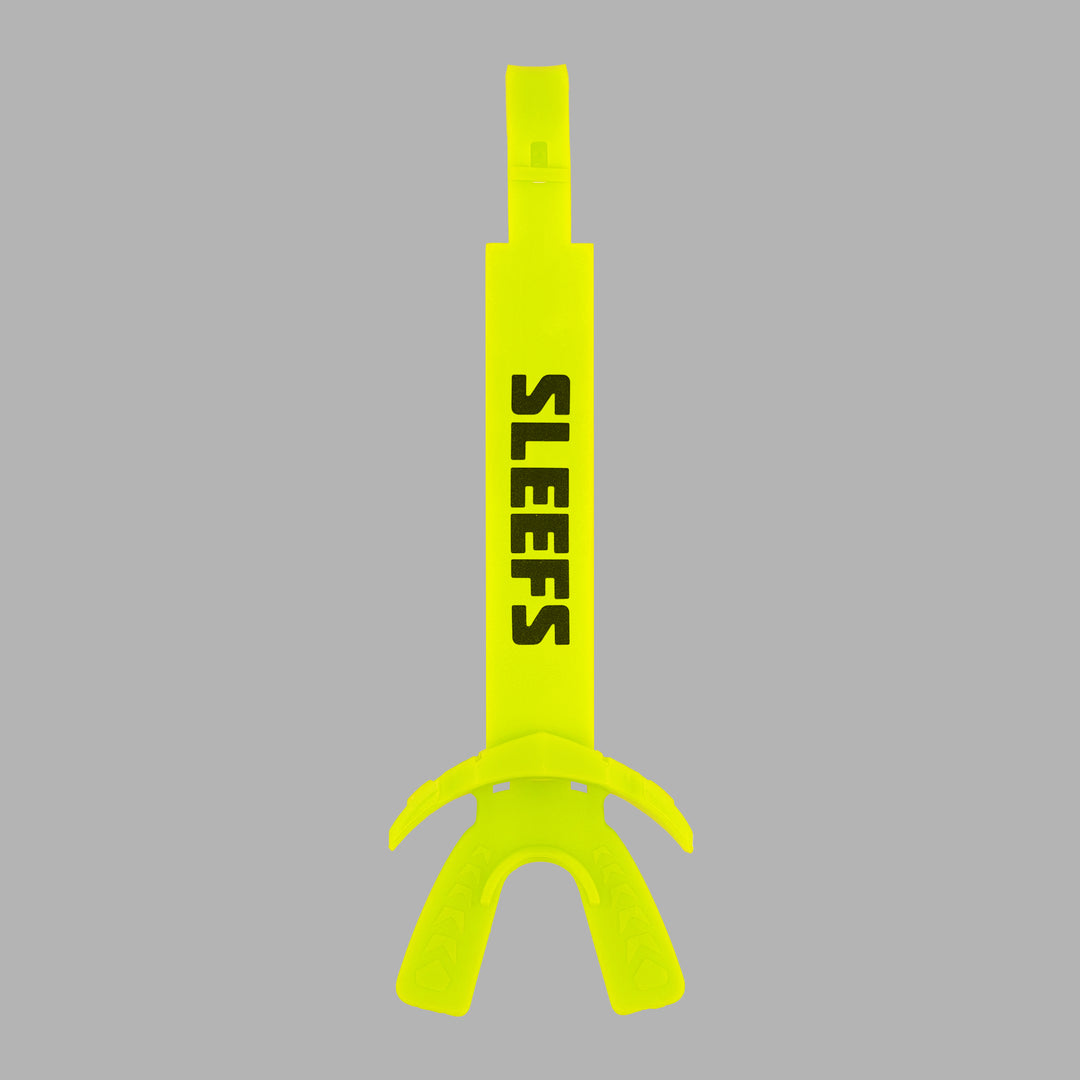 Safety Yellow X Football Mouthguard with Logo