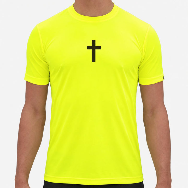 Faith Cross Safety Yellow Quick Dry Shirt