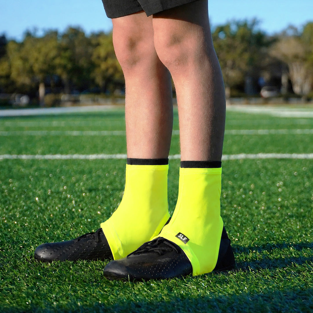 Safety Yellow Kids Spats / Cleat Covers