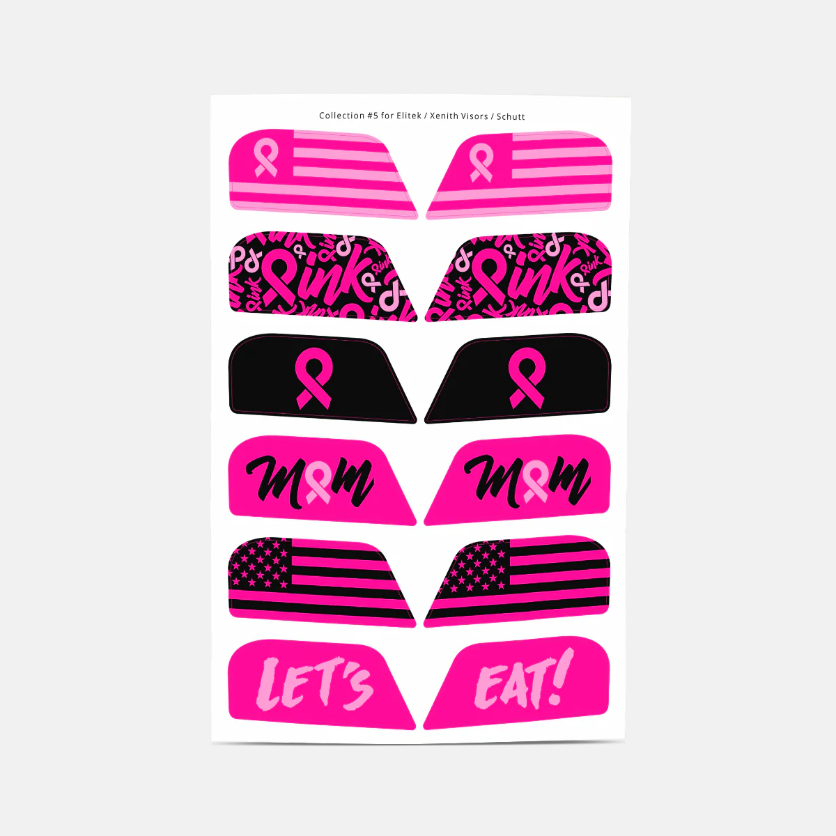 Stickers for Helmet Visor Tabs Collection #5