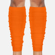 Hot Orange Scrunchie Leg Sleeves