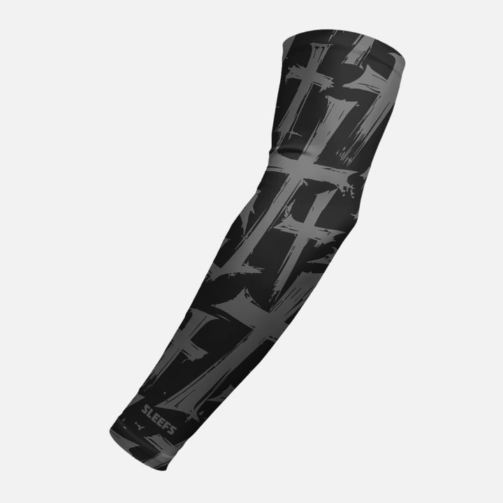 Shadow Cross Pattern Arm Sleeve