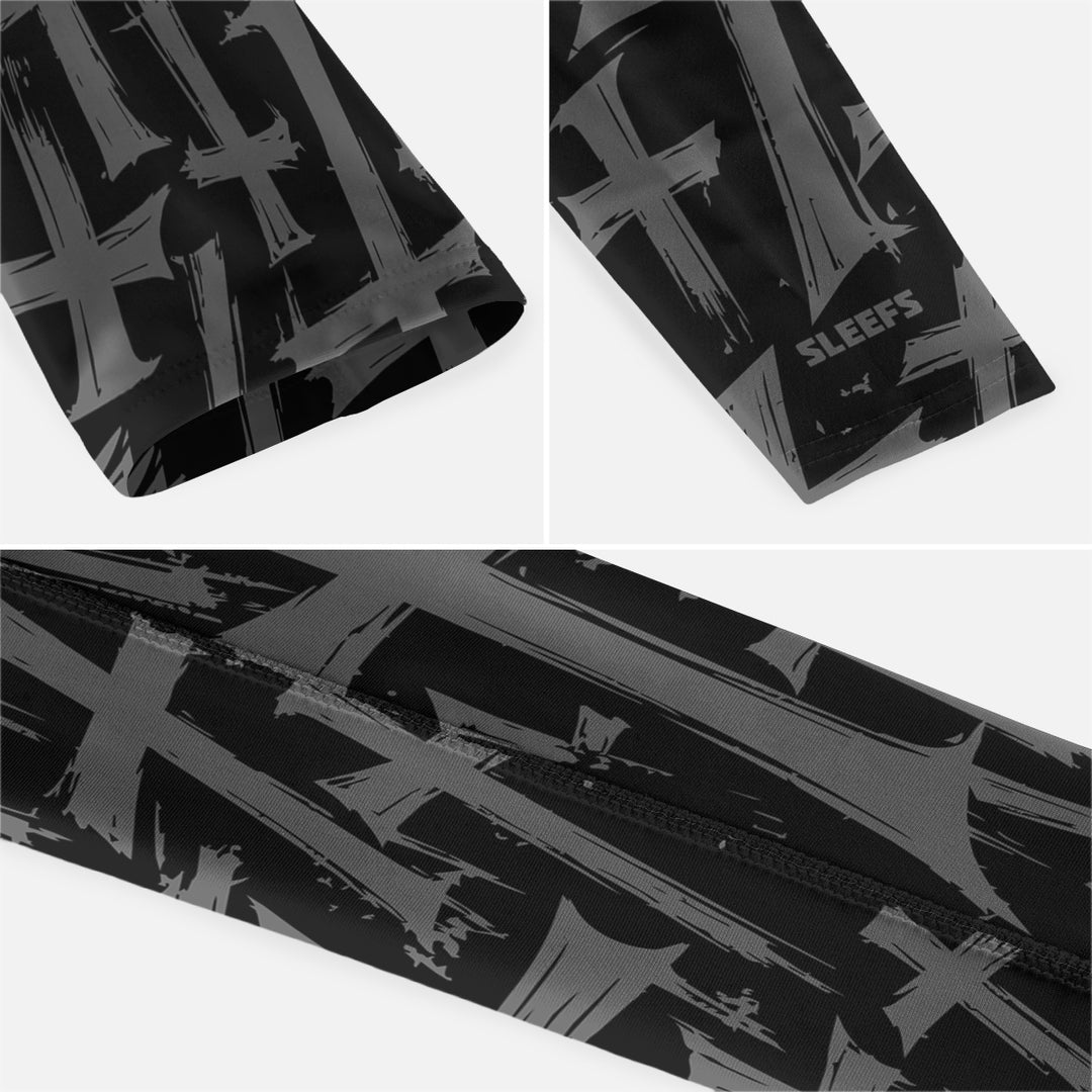 Shadow Cross Pattern Kids Arm Sleeve