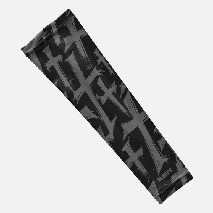 Shadow Cross Pattern Arm Sleeve