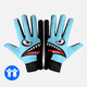 War Shark Blue Sticky Kids Football Receiver Gloves