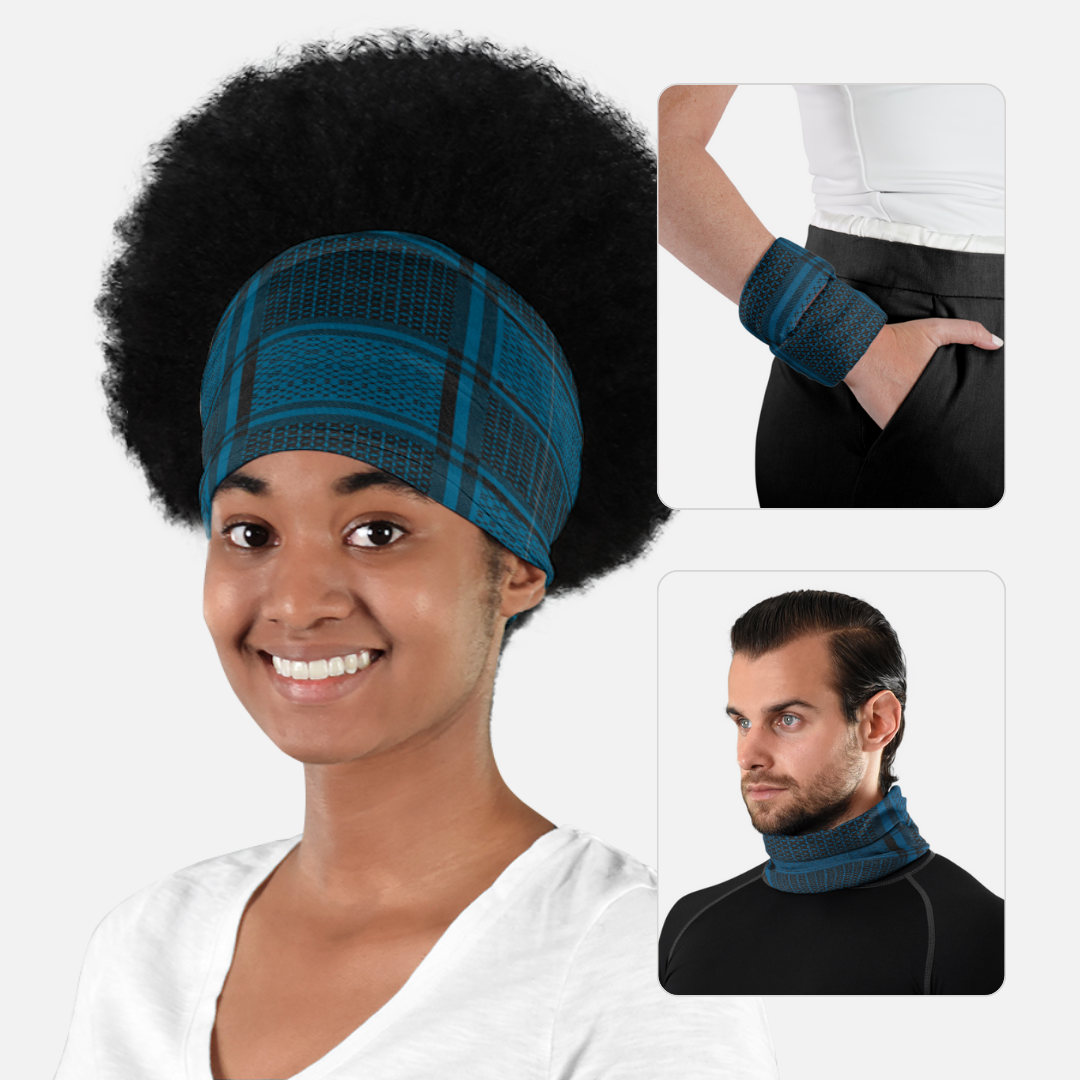 Shemagh Backpack Blue Neck Gaiter