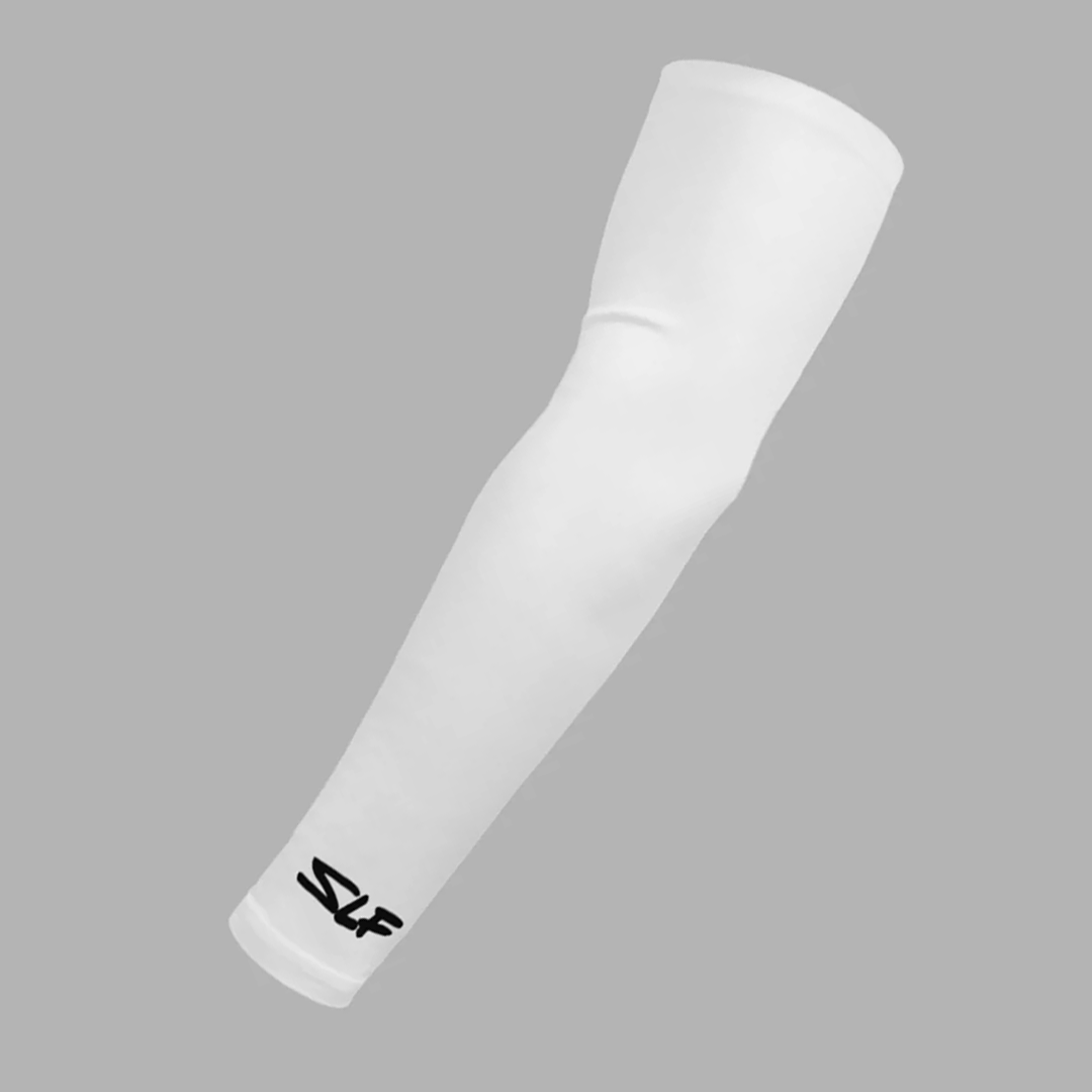 White SLF Basketball Shooter Sleeve