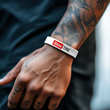 Showtime White Motivational Wristband