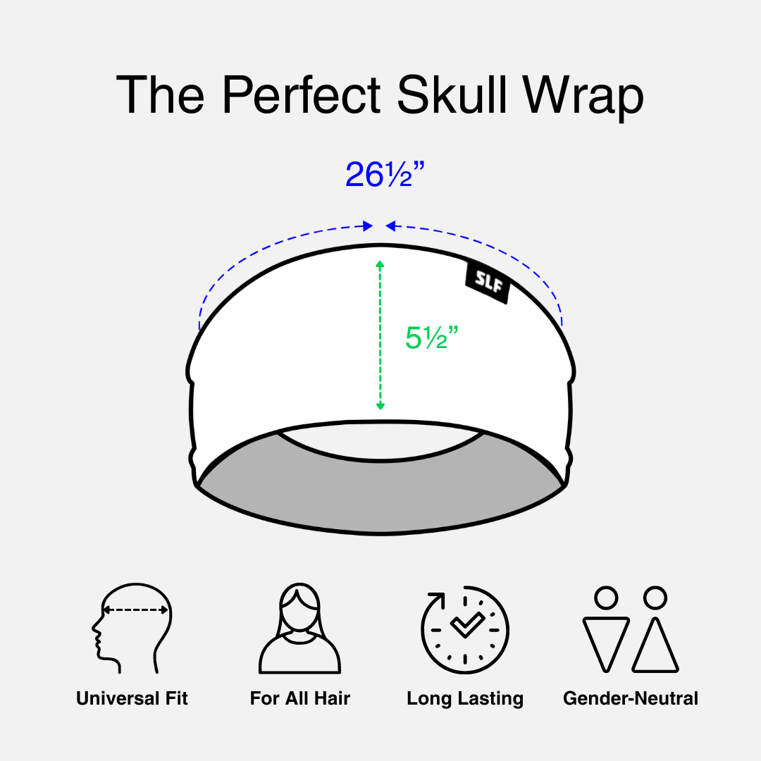 Hue Dark Gray Skull Wrap