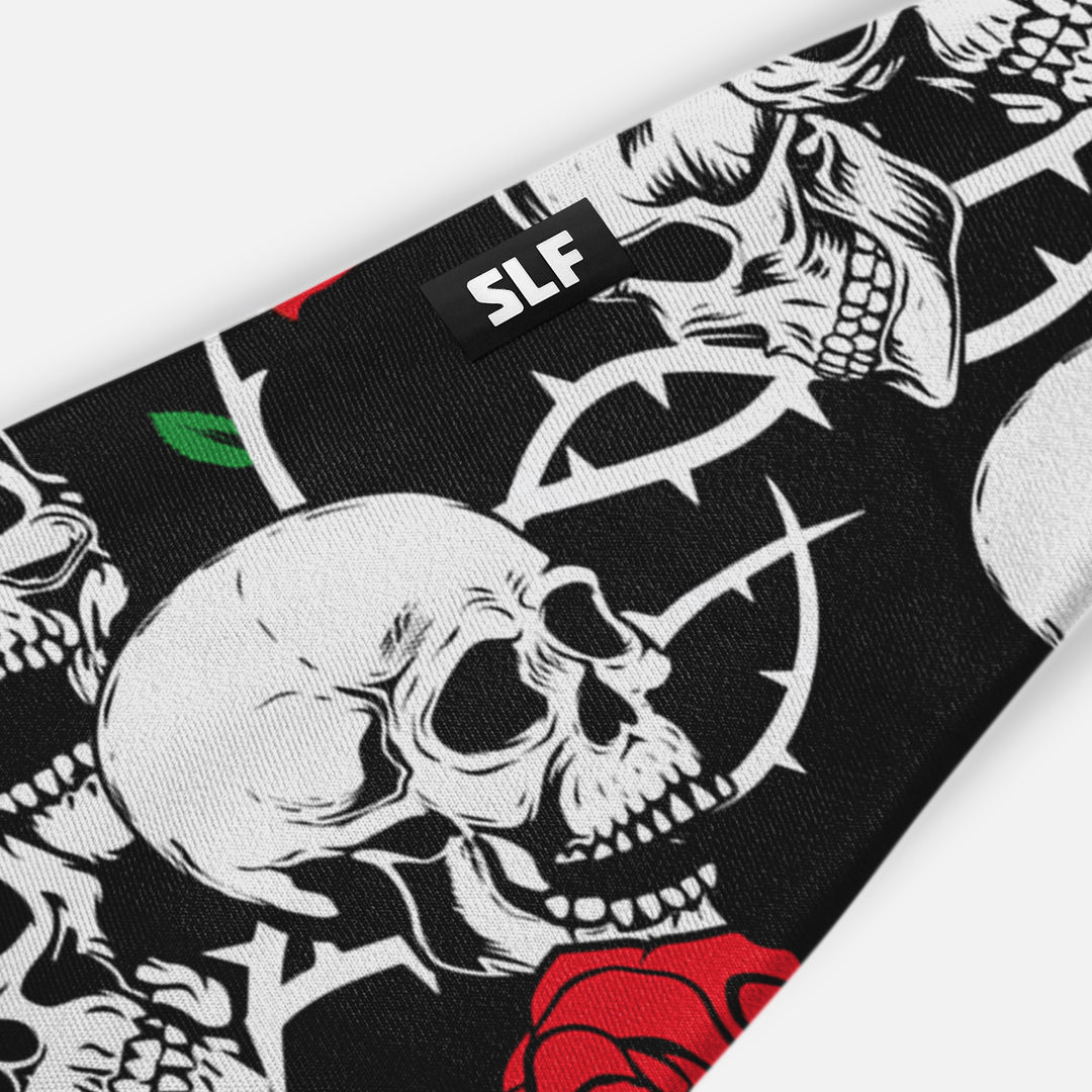 Skulls and Roses Headband