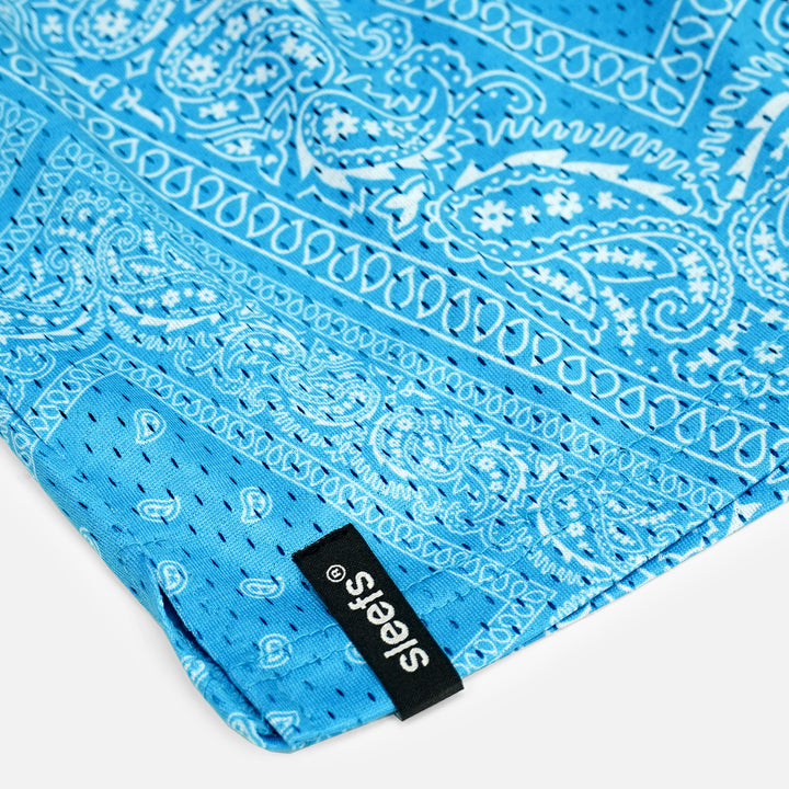 Sky Blue Classic Bandana Shorts - 5"
