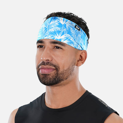 Sky Blue Palms Headband